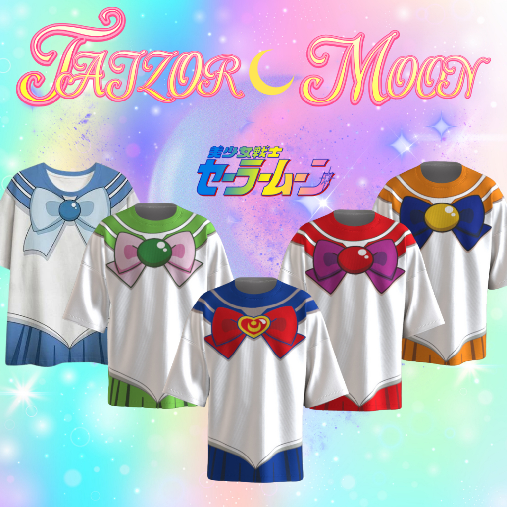 TMS เสื้อยืดคอสเพลย์ ลายนักเรียนอนิเมะญี่ปุ่น 5 สาวเซเลอร์มูน พร้อมส่ง ผ้าไมโครใส่สบาย