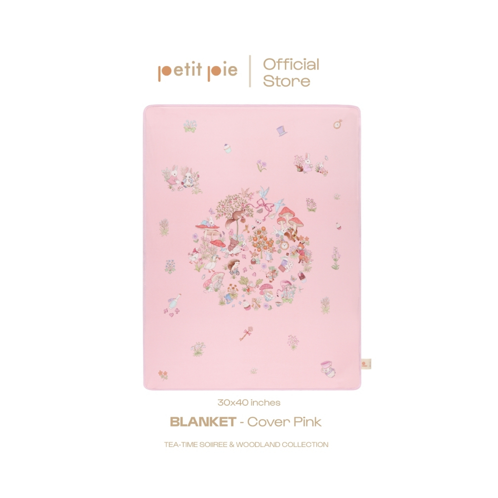 Petit Pie Blanket - Clover Pink ผ้าห่มเด็กแรกเกิด ใยไผ่ธรรมชาติ ผ้านุ่มลื่น สัมผัสสบาย อ่อนโยนต่อผิว รับรองโดย OKEO-TEX