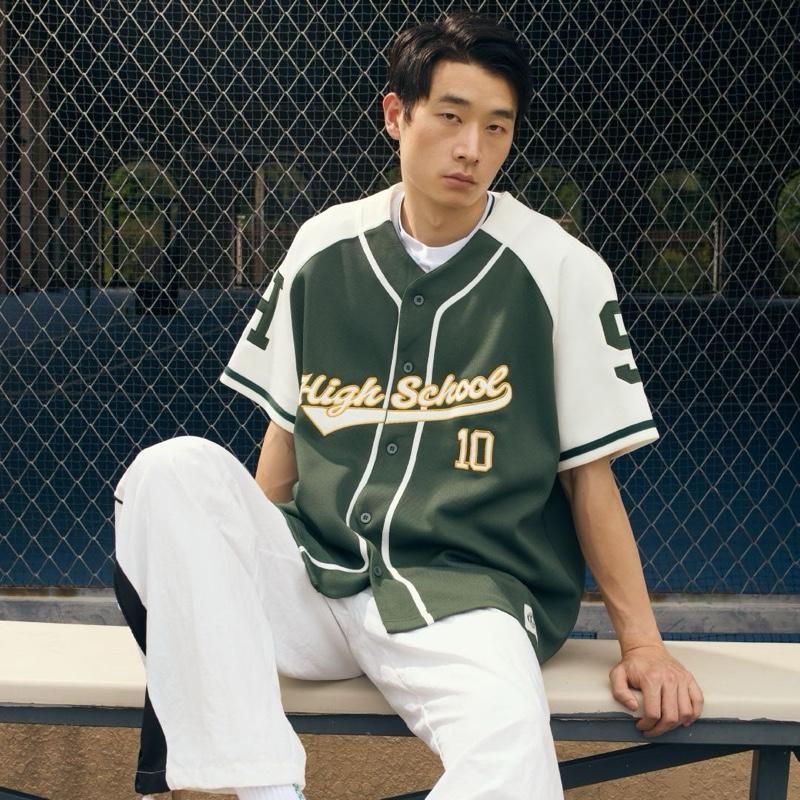 [ขายดีอันดับ 1🔥] Highschool Sports Collection 2024 Baseball Jersey เสื้อเบสบอลเจอร์ซี่ - OTB24197
