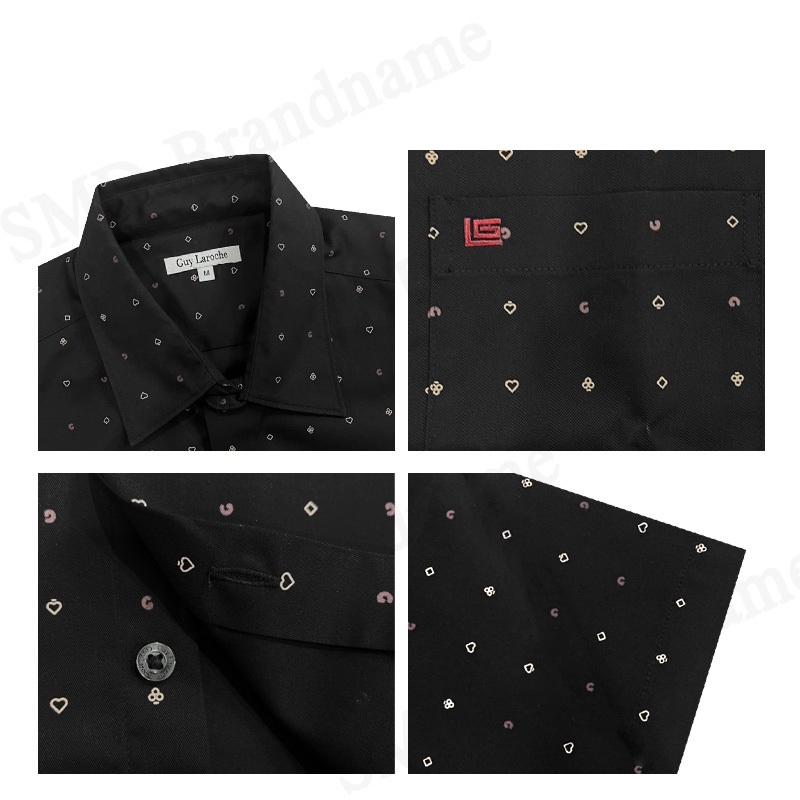 Guy Laroche เสื้อเชิ้ตแขนสั้นผู้ชาย รุ่น Man's Short Sleeves Shirt Code: BAC5220P4BL - รูปที่ 2