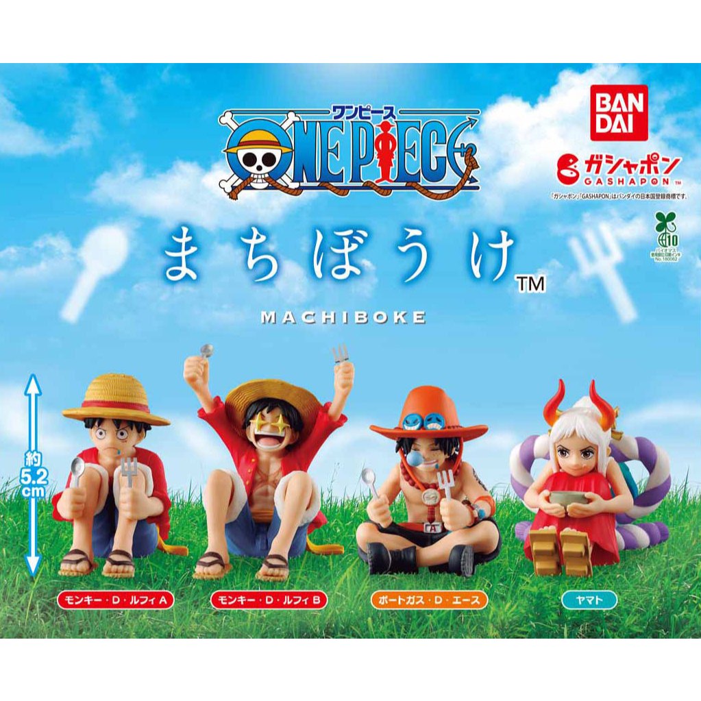 **ของแท้ พร้อมส่ง** กาชาปอง วันพีซ นั่งจ๋อง รอหม่ำ Gashapon One Piece Machiboke