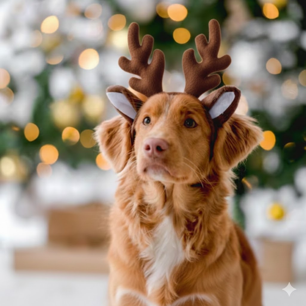 ชุดคริสต์มาสหมาแมว ชุดซานต้าหมาใหญ่ พร๊อพ ที่คาดผม หมวก ตัวตลก ปลอกคอ pet christmas outfit