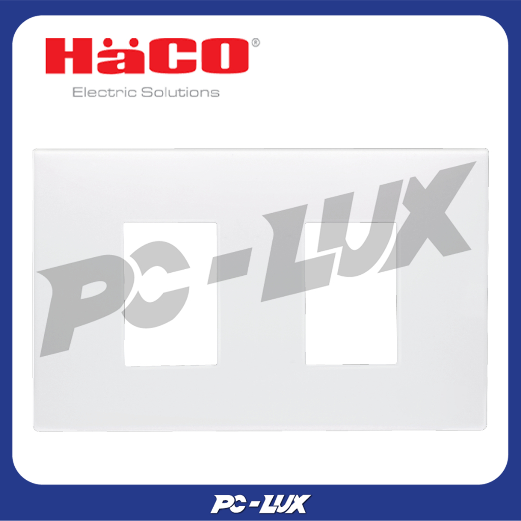 HACO แผงหน้ากาก 2 ช่อง รุ่น W1112