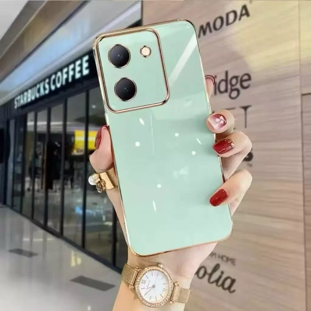 เคสสีพื้น สำหรับVivo Y03 Y18 Y28S Y03T Y27S Y27 5G Y36 5G Y71 Y02S Y16 Y02 Y02A Y02T Y22 Y35 Y22S V60lite V50 ขอบเงา