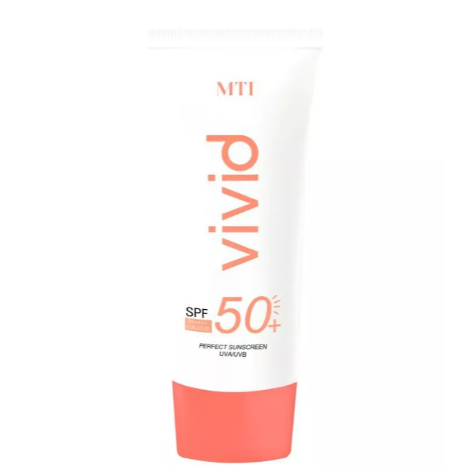 MTI VIVID PERFECT SUNSCREEN SPF 50+ PA++++ กันแดดไฮบริด ป้องกันแสง BLUELIGHT ขนาด 25g.