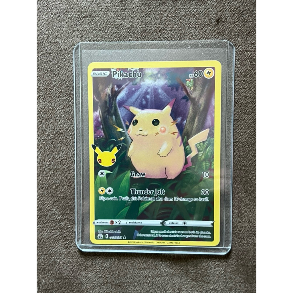 Pokemon card ENG 25th Pikachu-IR
