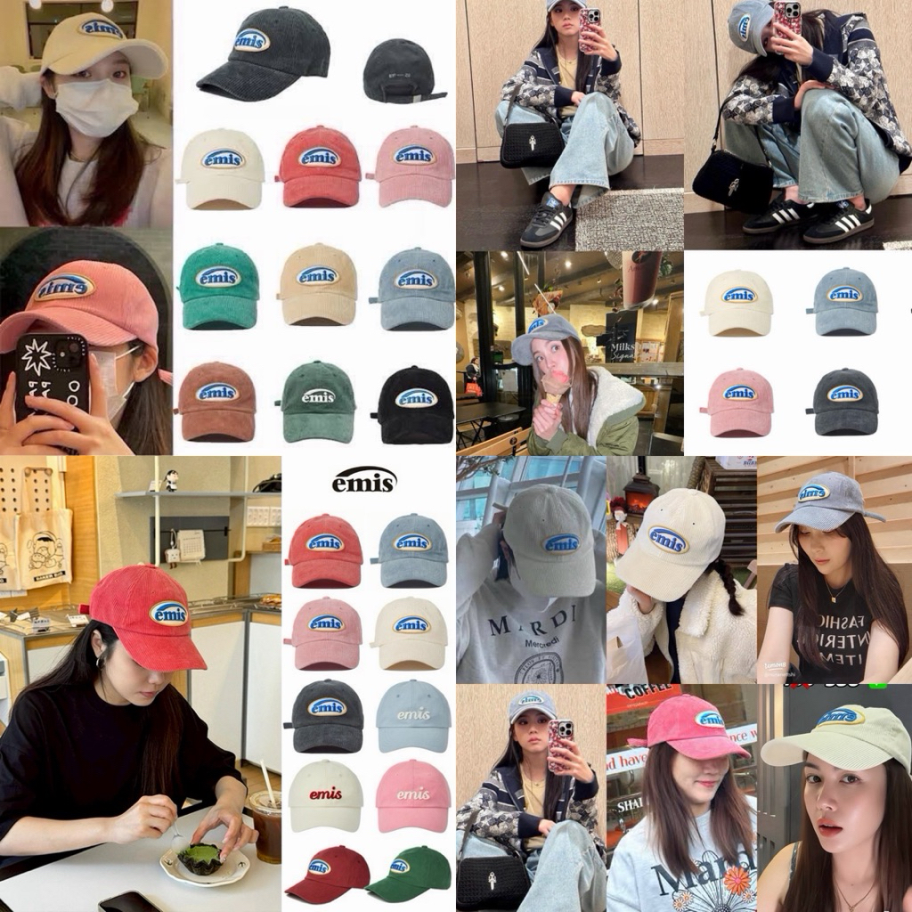 รวม หมวกเบสบอล  emis cap ลูกฟูก NEW ใส่สวยมากค่า 🧢👒