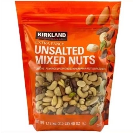 Kirkland ถั่วอบ ถั่วรวมอบ ชนิดไม่ใส่เกลือ ตราเคิร์กแลนด์ Extra Fancy Unsalted Mixed Nuts