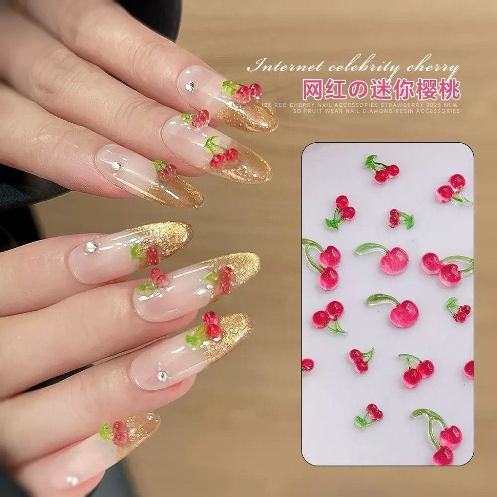 🎀30ชิ้น เรซิ่น ของแต่งเล็บ อมยิ้ม หมี โบ ใช้ติดเล็บ DIY Aurora Bowknot 3D Nail Art - รูปที่ 4
