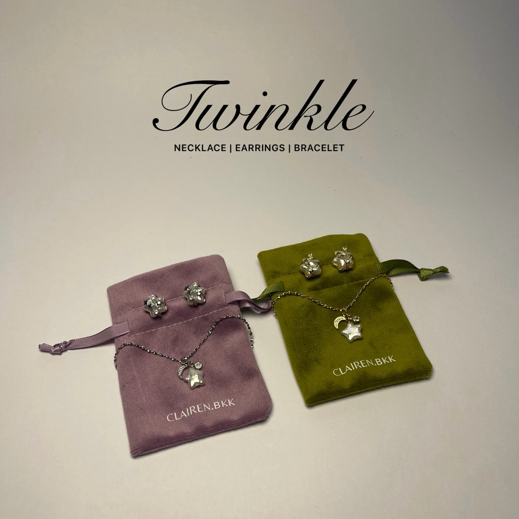 Twinkle Collection (สร้อยคอ, ต่างหู, กำไลข้อมือ) โฮมมี่มากกก น่ารักสุดๆๆ