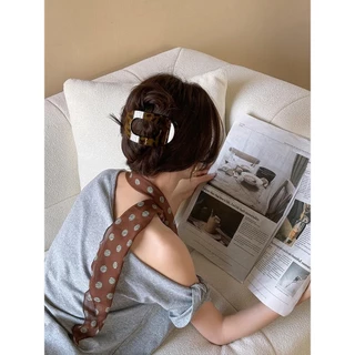 พร้อมส่ง!🇹🇭 ราคา/ชิ้น Basic Loop กิ๊บทรงวงรีดีไซน์มินิมอล ลายเสือสไตล์เกาหลี ขนาดใหญ่ หนีบผมแน่น เนื้องานเกาหลี คุณภาพดี