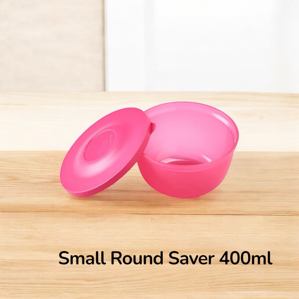 Tupperware รุ่น Small Round Saver (1ใบ) 400ml สีชมพู