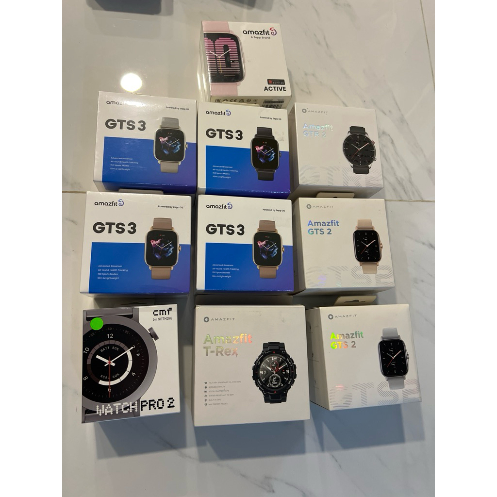 ขาย amazfit bip 5/ GTS 3 /GTS2 Amazfit T-Rex 2 /CMF by Nothing Watch Pro 2ของใหม่มือ 1รับประกันศูนย์ 1 ปี Amazfit Active