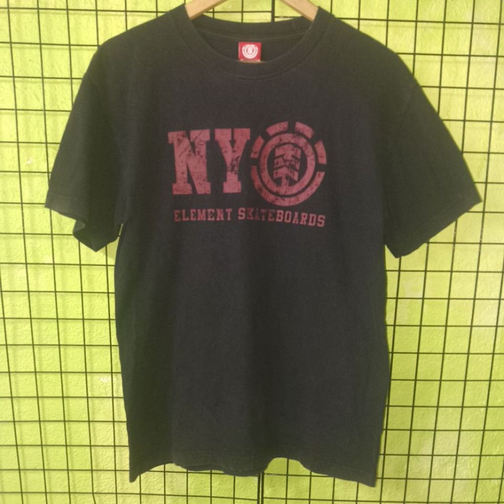 เสื้อยืดมือสอง Vintage Usa งานแบรนด์ NY ELEMENT SKATEBOARD 🛹 Size M.อก20/ยาว27.5