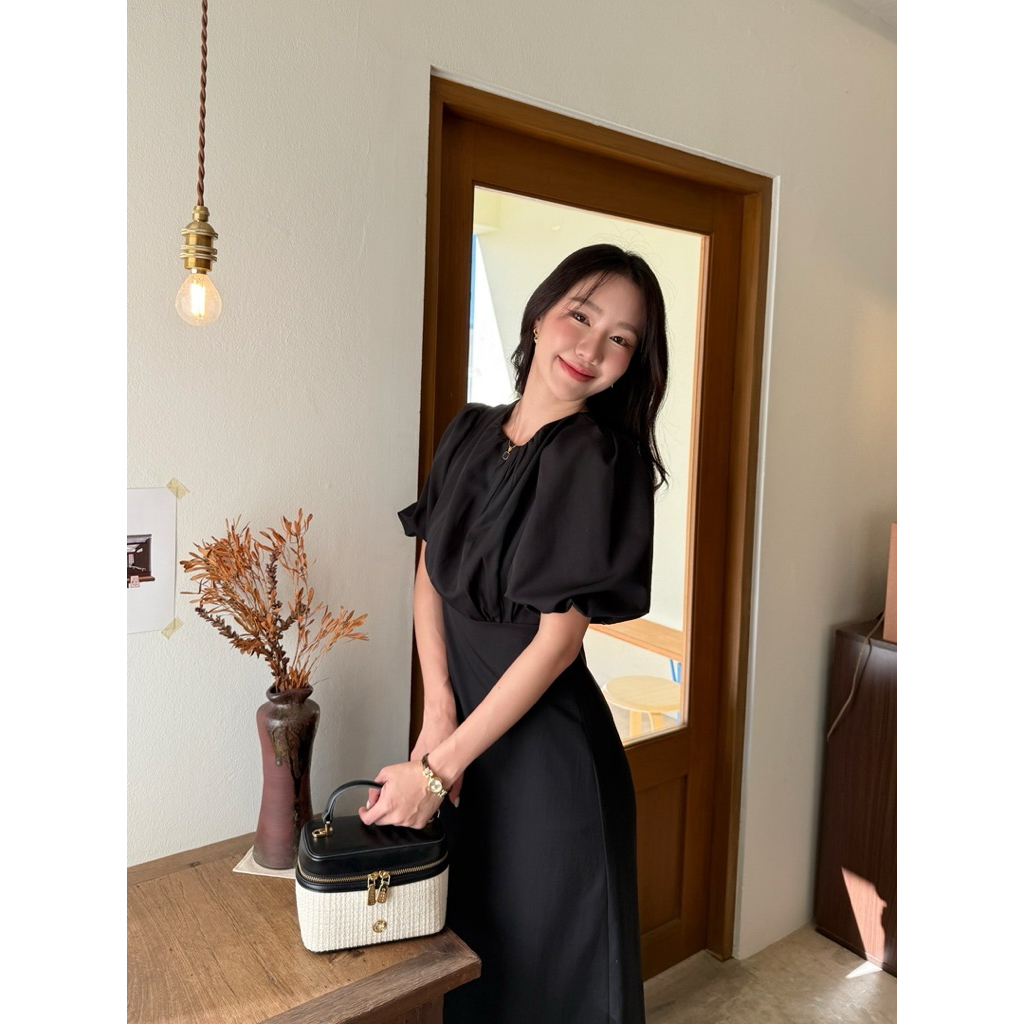 LULU BLOSSOMS - Selena Dress (Color: Black)