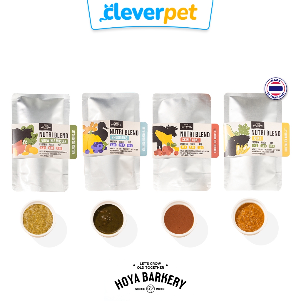 [ส่งฟรี🇹🇭] Hoya Barkery ซุปข้นสำหรับน้องหมาน้องแมว Nutri Dash ท็อปปิ้ง 100g CleverPet