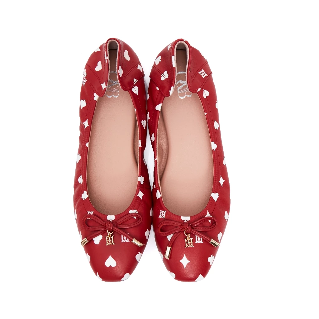 O&B รองเท้าหนังแกะ รุ่น AUDREY POKER IN RED DIAMOND-11280SS11713F_H5REXX