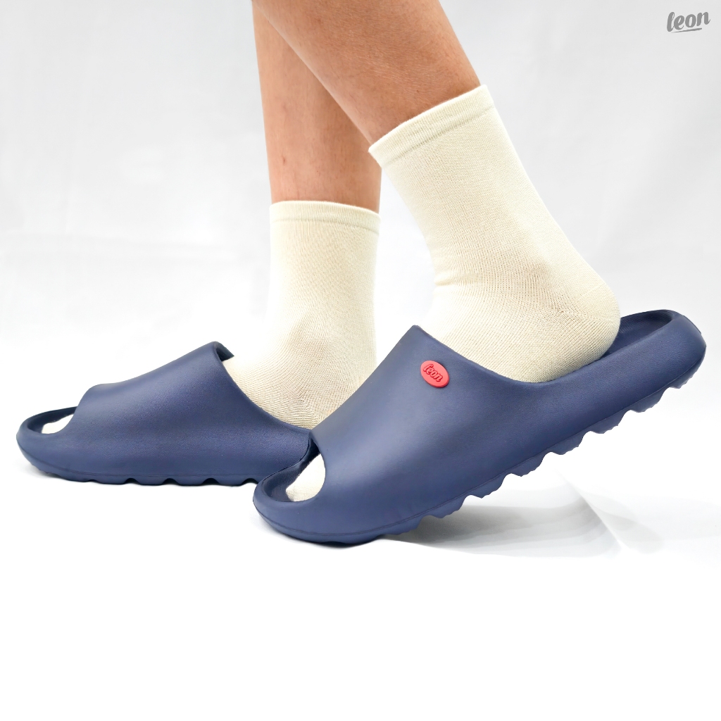 Leon รองเท้าแตะ SLIPPERS SOFT สีน้ำเงิน ราคา ถูกที่สุด ดีลบีเคเค แกลเลอรีภาพที่ 4