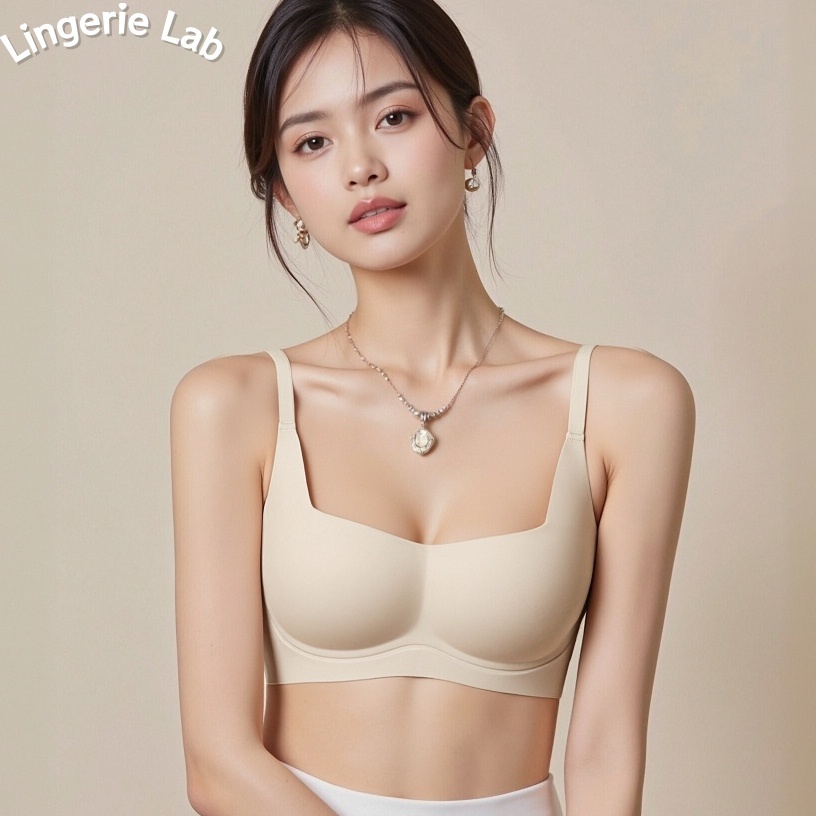 เสื้อชั้นในแบบไร้ตะเข็บ สัมผัสนุ่มสบายผิว เสริมดันทรงและป้องกันการหย่อนคล้อยสำหรับผู้หญิง