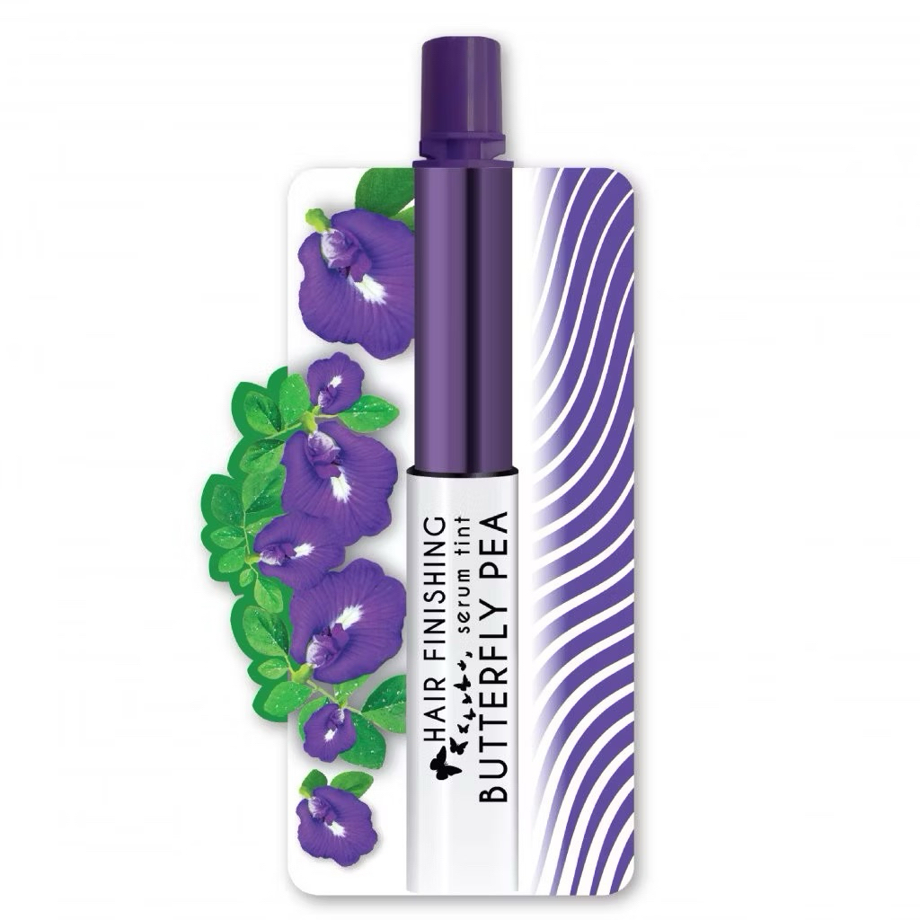 Meiji Butterfly Pea Hair Serum เมจิ เซรั่ม อัญชัน  มาสคาร่าเก็บไรผม สีใส 3g (ซอง) - รูปที่ 5