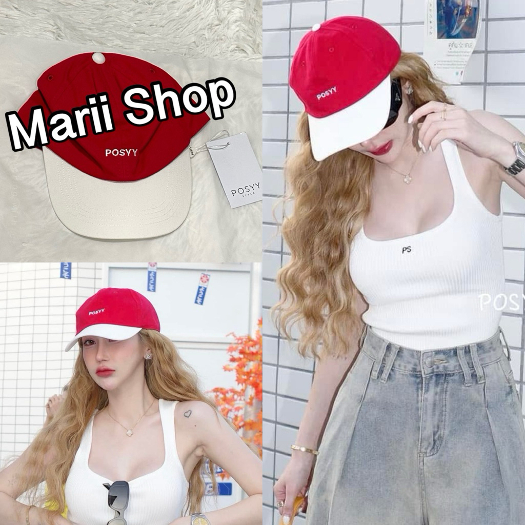 🔥🔥 Posyy Style เฉพาะหมวก งานตามหา มือ 1 ป้ายห้อย ✅ - หมวกปัก Possy ทูโทน