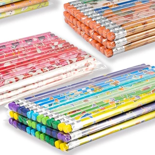 ✨📚 ดินสอหัวยางลบลายการ์ตูน เขียนลื่น ✔️พร้อมส่งในไทย เครื่องเขียน เหมาะแจกเด็ก กิจกรรมโรงเรียน