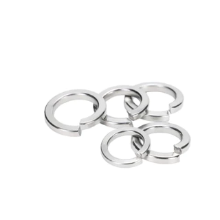 แหวนสปริงแหวนรอง กันคลาย M3 M4 M5 M6 M8 M10 M12 สแตนเลส 304 Spring Washer Stainless Steel
