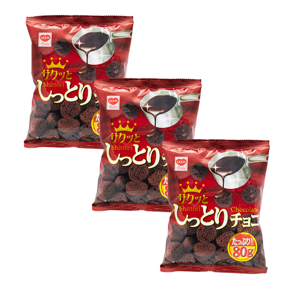 Riska Shittori Choco 80g ขนมช็อกโกแลตญี่ปุ่น เนื้อนุ่มชุ่มฉ่ำ ละลายในปาก