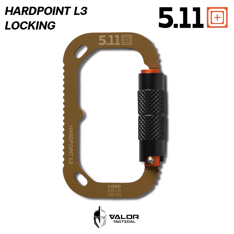 5.11 Tactical – Hardpoint L3 Locking คาราบิเนอร์ ห่วงคล้อง สแตนเลส – โปรปัง