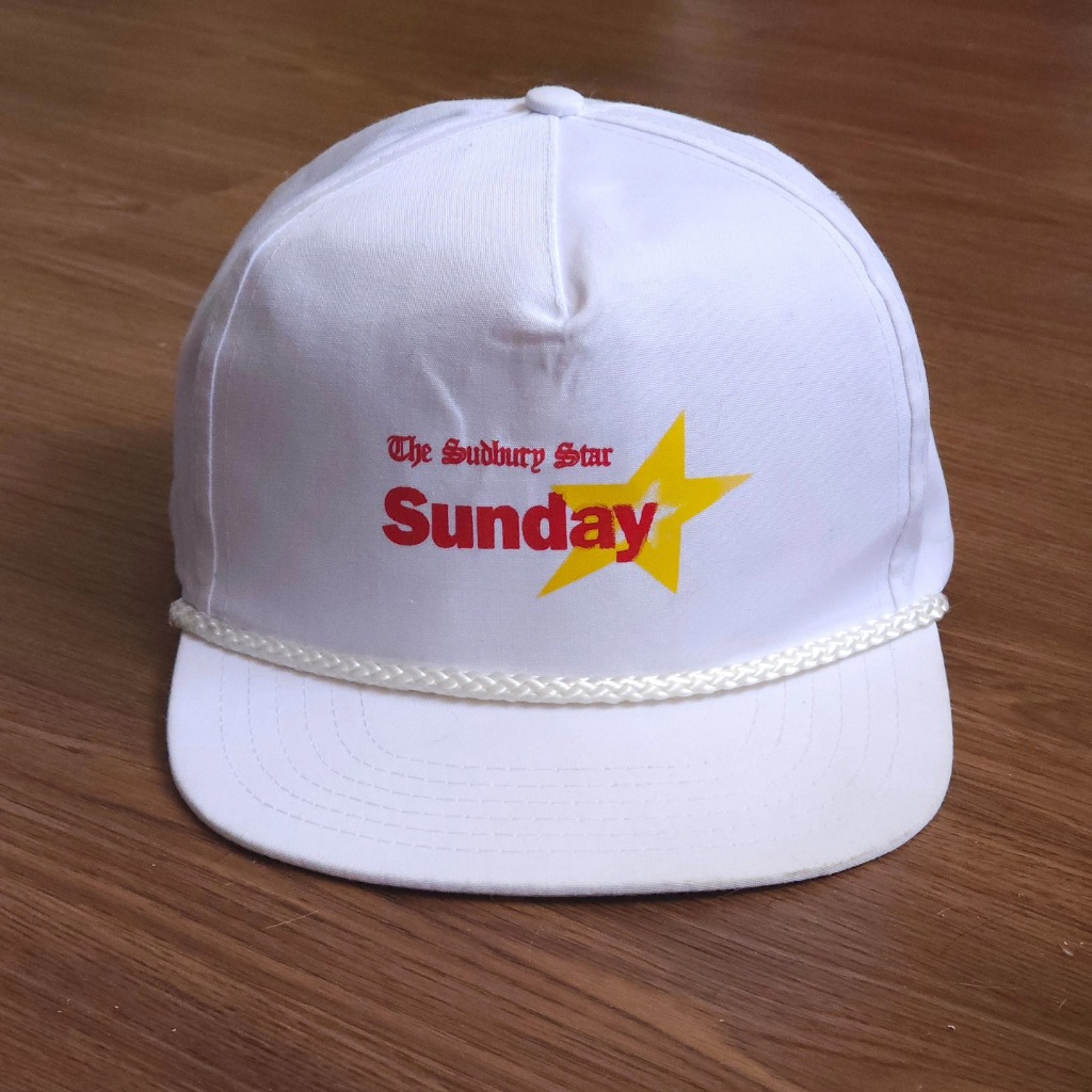 Vintage The Sudbury Star Sunday Newspaper Cap มือสอง​ สภาพดี