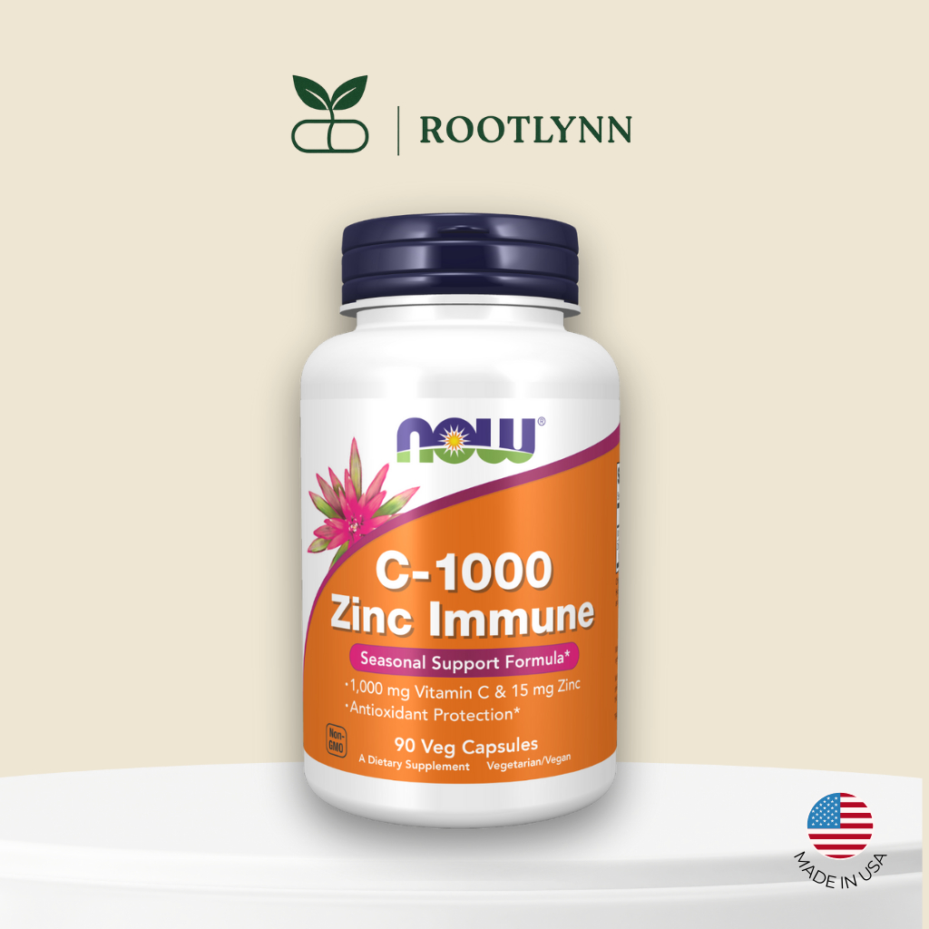[พร้อมส่ง] Now Foods Vitamin C-1000 w/ Zinc นาวฟู้ดส์ วิตามินซีและสังกะสี
