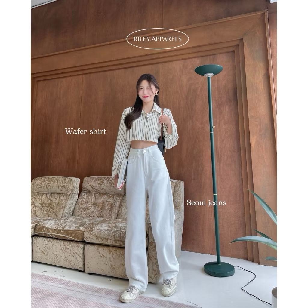 Riley.apparels - Seoul jeans กางเกงยีนส์ขากระบอกกลาง