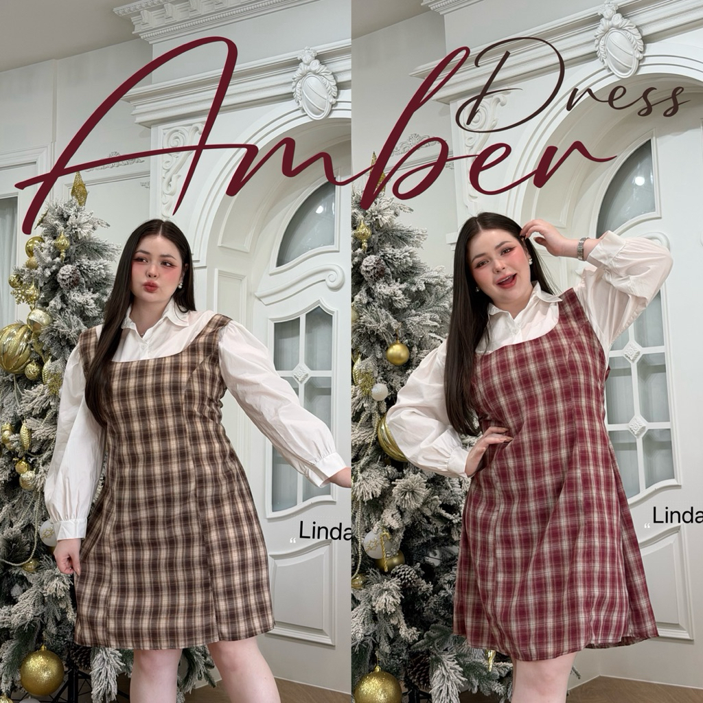 .(อก38-52) Amber Dress รุ่นแอมเบอร์ ชุดเดรสลายสก็อตเข้าตรีมคริสต์มาส ไซส์ใหญ่ สำหรับสาวอวบ #Dr078 ราคา ถูกที่สุด ดีลบีเคเค รูปภาพหลัก