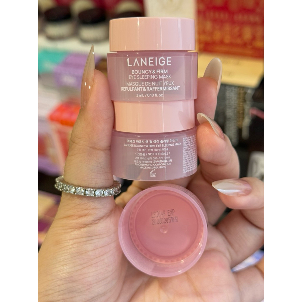 (มาส์กตา/ของแท้💯) LANEIGE Bouncy And Firm Eye Sleeping Mask 3ml - รูปที่ 2