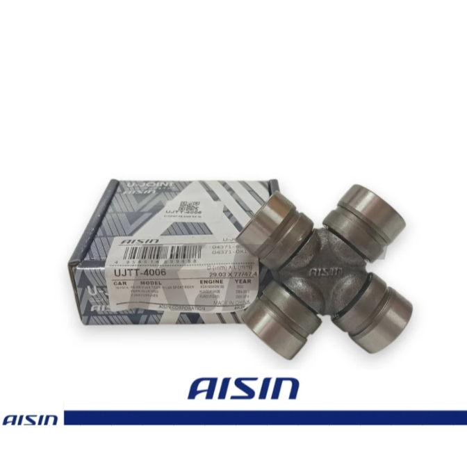 AISIN ยอยกากบาท TIGER D4D VIGO REVO FORTUNER COMMUTER INNOVA 29x77 UJTT-4006 04371-60070/0K110 *เช็ค