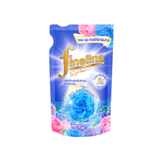 [แพ็ค3] Fineline ไฟน์ไลน์ ปรับผ้านุ่มเข้มข้น ออลเดย์ เฟรช กลิ่นมอร์นิ่ง เฟรช 450 มล. x3, สีฟ้า