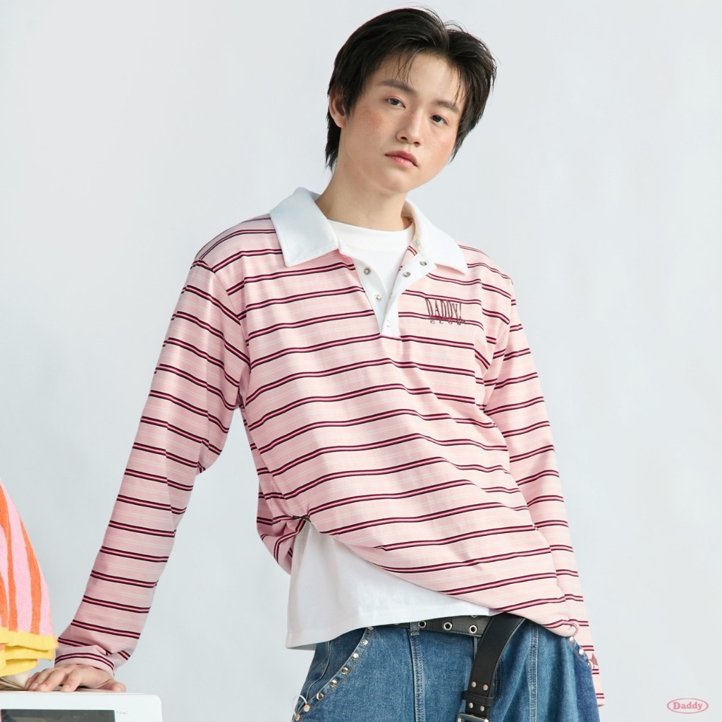 DADDYCLUB | Irvine Top เสื้อ sweater ลายทาง สุดเท่