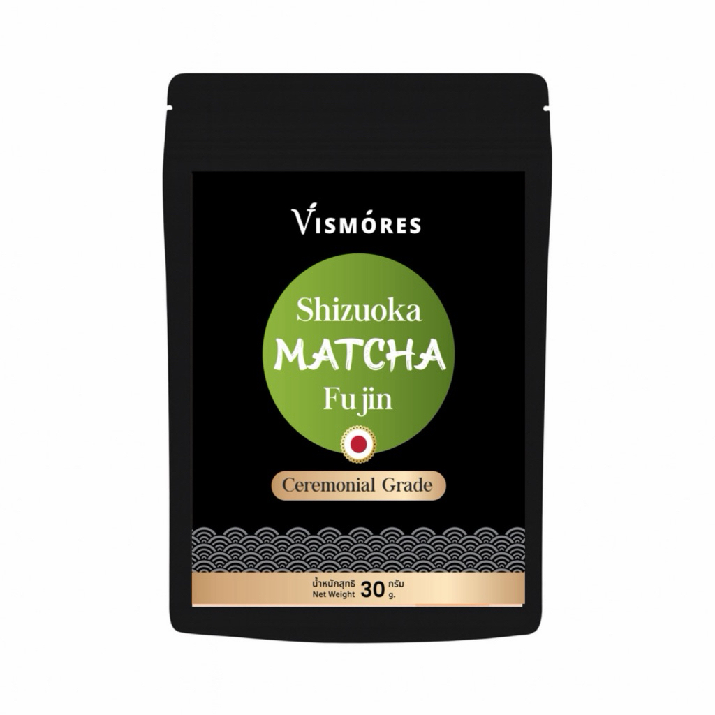 มัทฉะแท้ญี่ปุ่น Shizuoka Fujin Ceremonial Grade 30g | Vismores มัทฉะพิธีการ