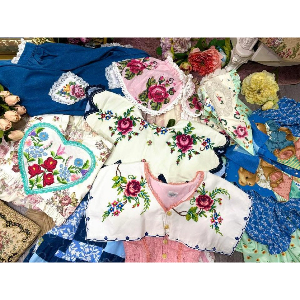 เดรสวินเทจแท้ขายเหมา6ชุด/แยกก็ขายค่ะ/obchoeii/2seeyou/rakraek/junjao/พิศสมัย