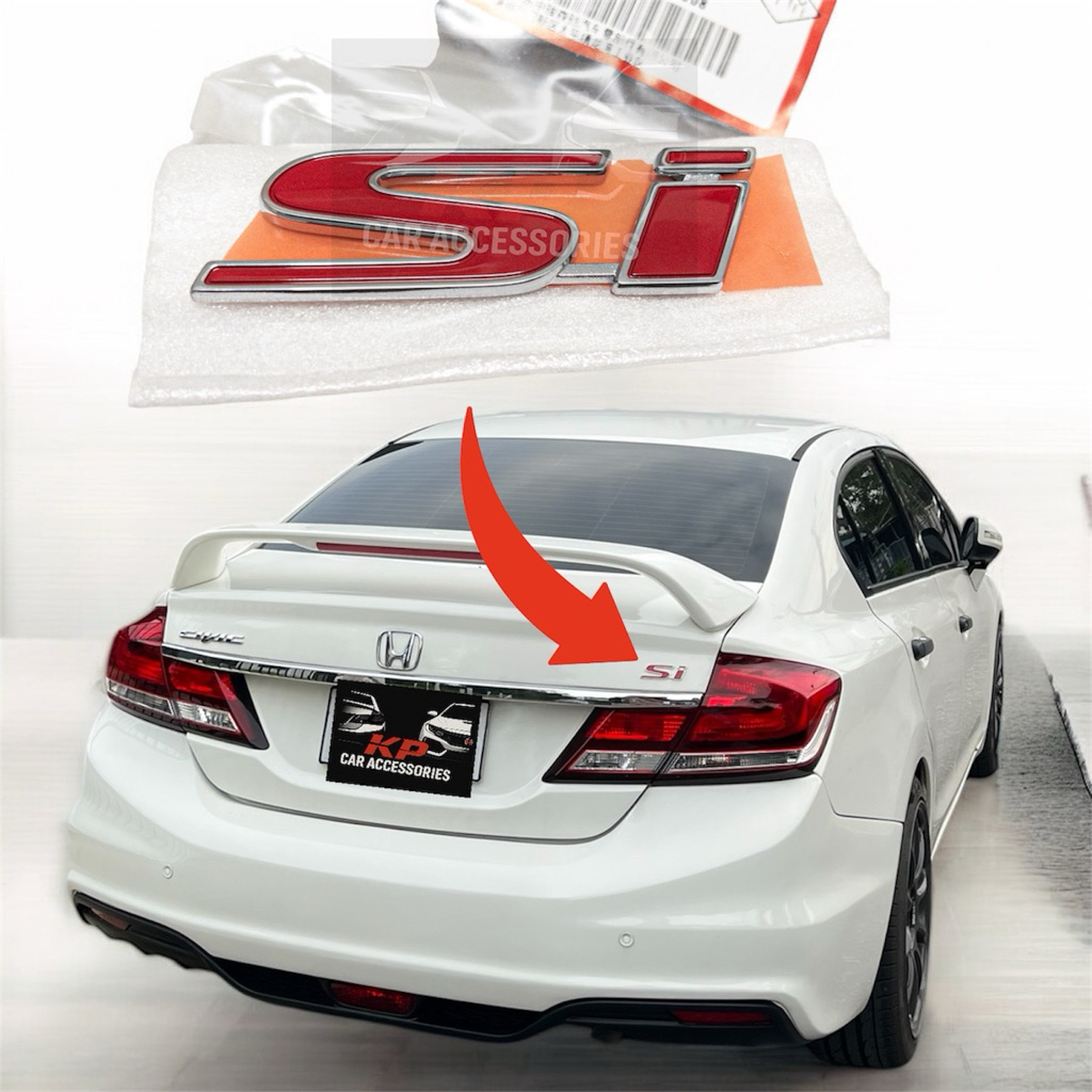 โลโก้ Si แท้นำเข้า สำหรับฝาท้าย Logo Si CIVIC FB FD FC FE
