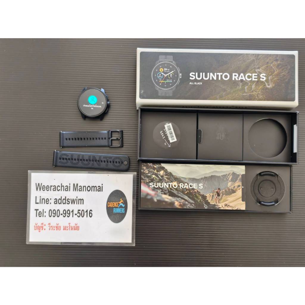 Suunto Race S all black ประกันเหลือ 8 เดือน สภาพเหมือนใหม่ ติดกันรอย อุปกรณ์ครบกล่อง 8600
