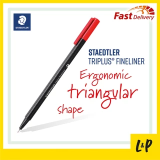 Staedtler ปากกาหัวเข็ม สเต็ดเลอร์ ไตรพลัส 334 No.334-SB10 ชุด 10 สี Staedtler รุ่น Triplus Fineliner 334-SB10