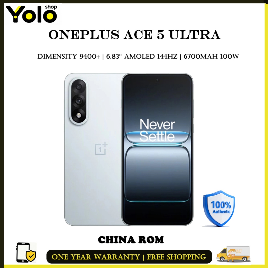 UNLOCK Oneplus Ace 5 Ultra CHINA ROM Dimensity 9400+ 6.83" 6700mAh Battery