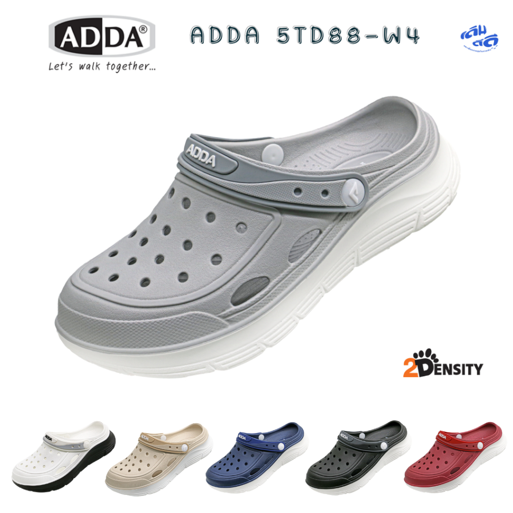 ADDA 5TD88-W4 รองเท้า 2Density ผู้หญิง หัวโต EVA เบา เดินสบาย ไซส์ 4-6