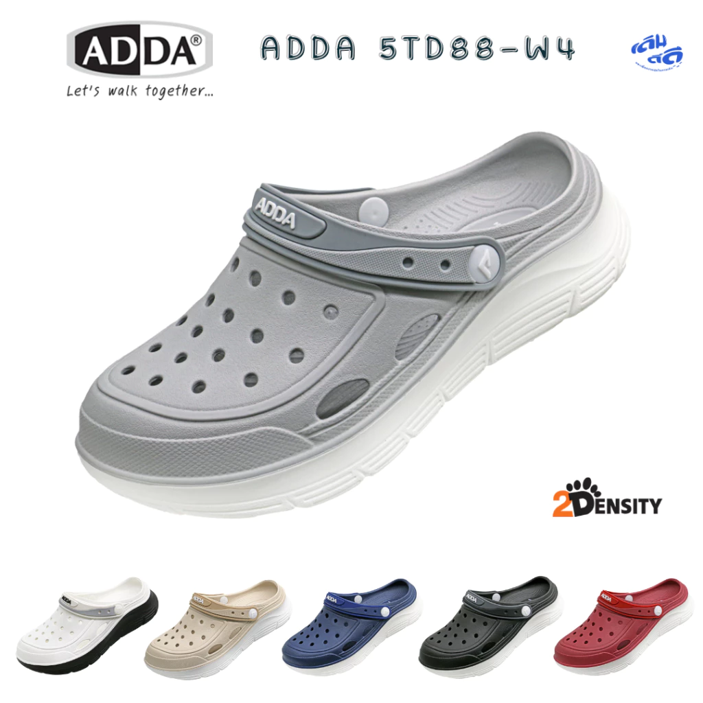 ADDA 5TD88-W4 รองเท้า 2Density ผู้หญิง หัวโต EVA เบา เดินสบาย ไซส์ 4-6