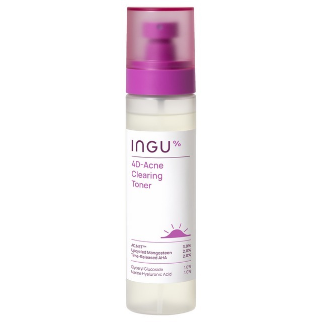 INGU - 4D-Acne Clearing Toner 150ml + Spray Applicator 150ML อิงกุ  โทนเนอร์สูตรอ่อนโยน