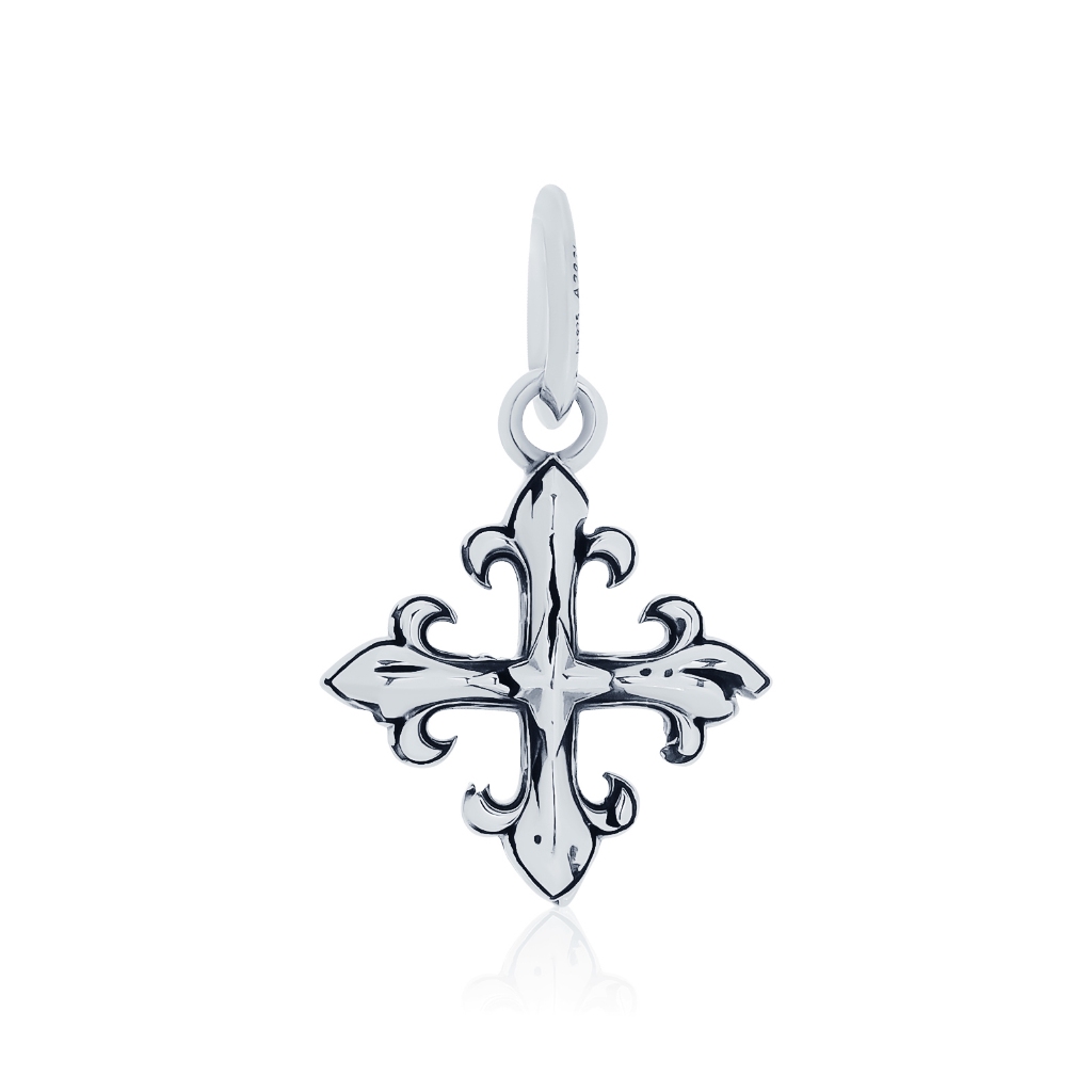 AKE AKE The Unbroken pendant จี้สร้อยคอเงินแท้925 แกะมือขัดเงาลงดำ "Unbroken Cross"