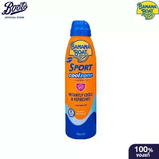 Banana Boat Sport Coolzone SPF UVB 50+ PA+++ 170 G บานาน่าโบ๊ท สปอร์ต คูลโซน เอสพีเอฟ ยูวีบี 50+ พีเอ+++ 170 กรัม