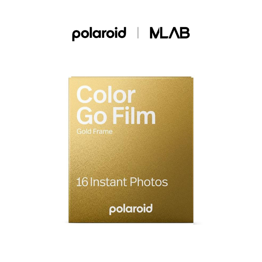 [Polaroid] Polaroid Go Color Film ฟิล์มสี ฟิล์มโพลารอยด์ (แพ็คคู่ 16 ภาพ) - Gold Frame