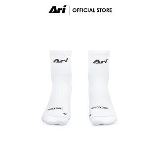ARI ELITE TRACK GRIP RUNNING SOCKS - WHITE (AHW1669-02) ถุงเท้าวิ่ง อาริ ELITE TRACK GRIP สีขาว